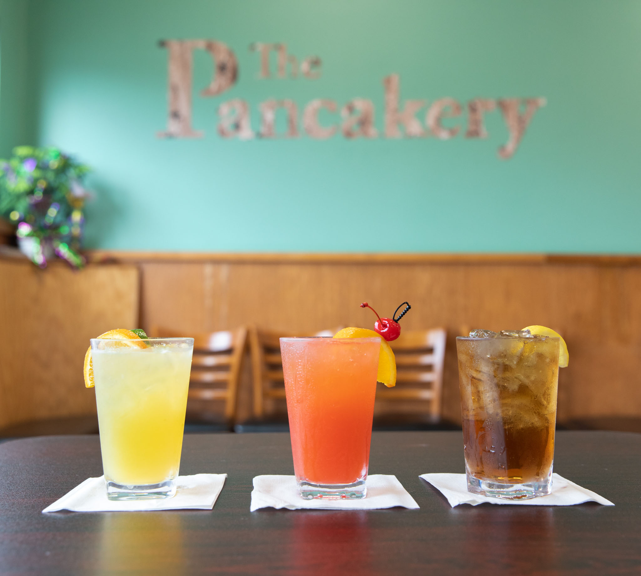 Fresh cocktails on the table