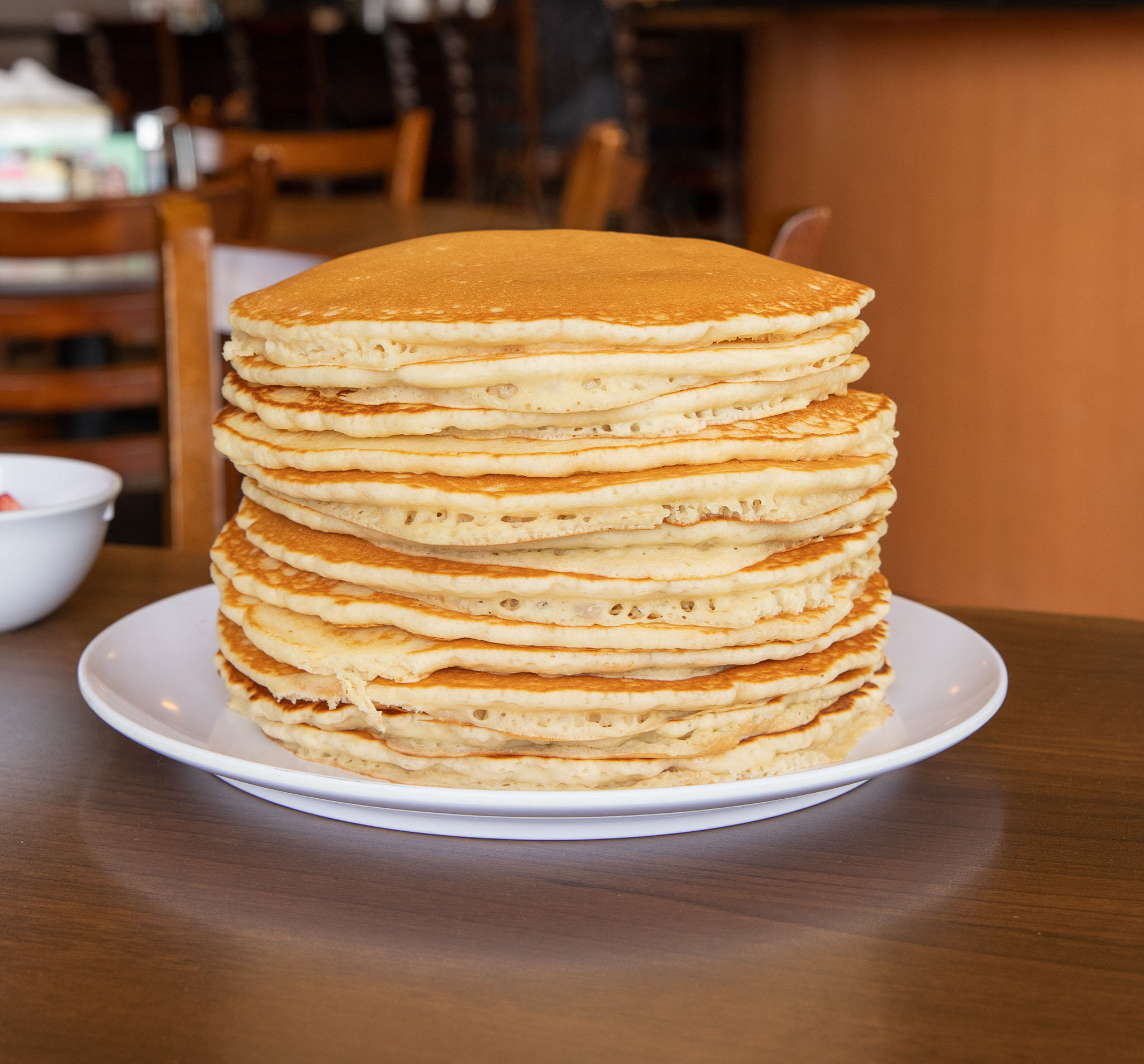 A Stack of Pancakes at The Pancakery