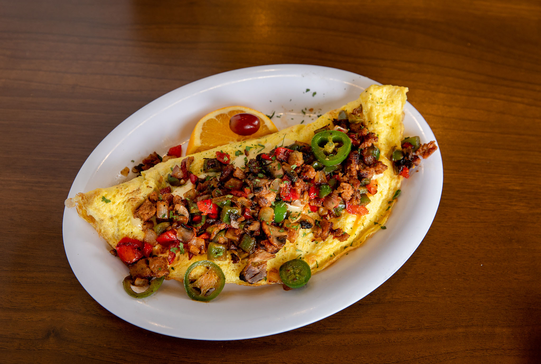 Signature drinks and pancakes at The Pancakery