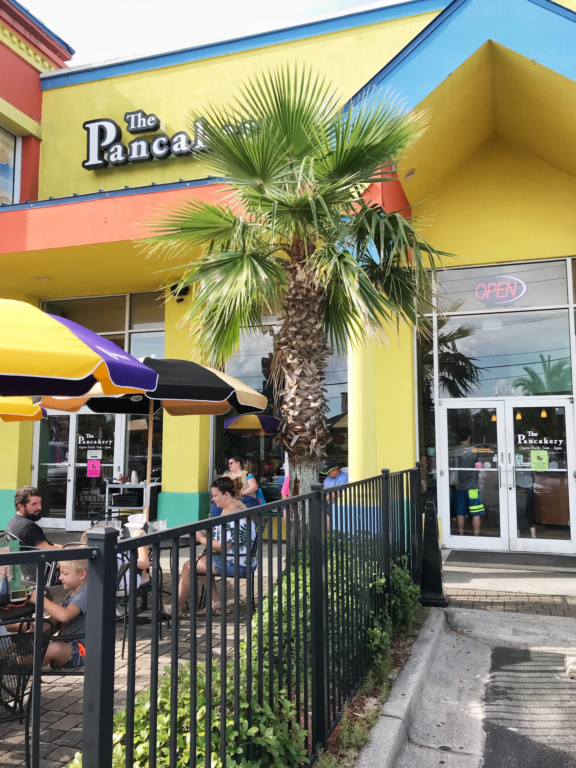 Outside The Pancakery restaurant