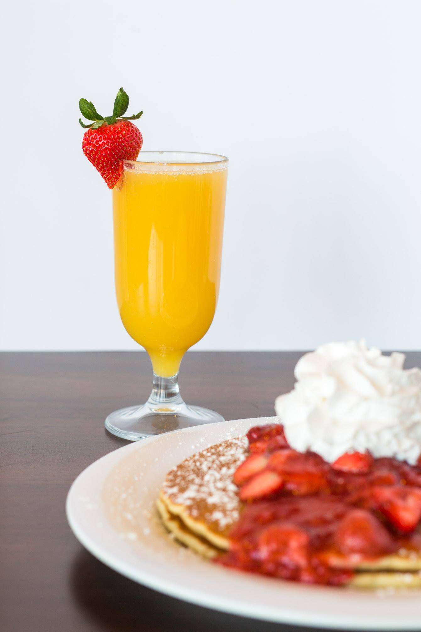 Mimosa Cocktails at The Pancakery