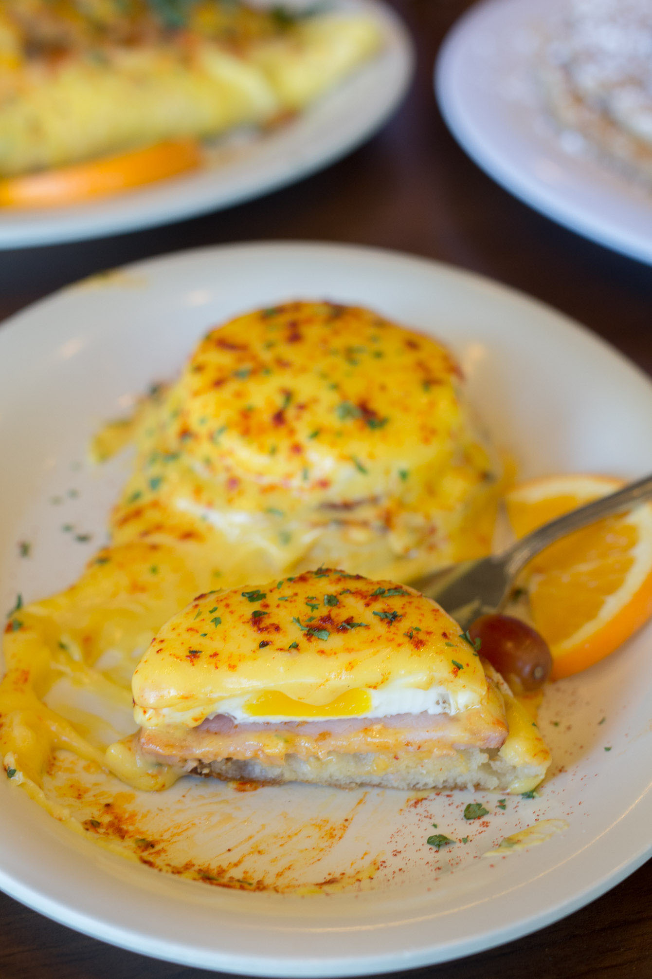 Pancake Egg platter at The Pancakery